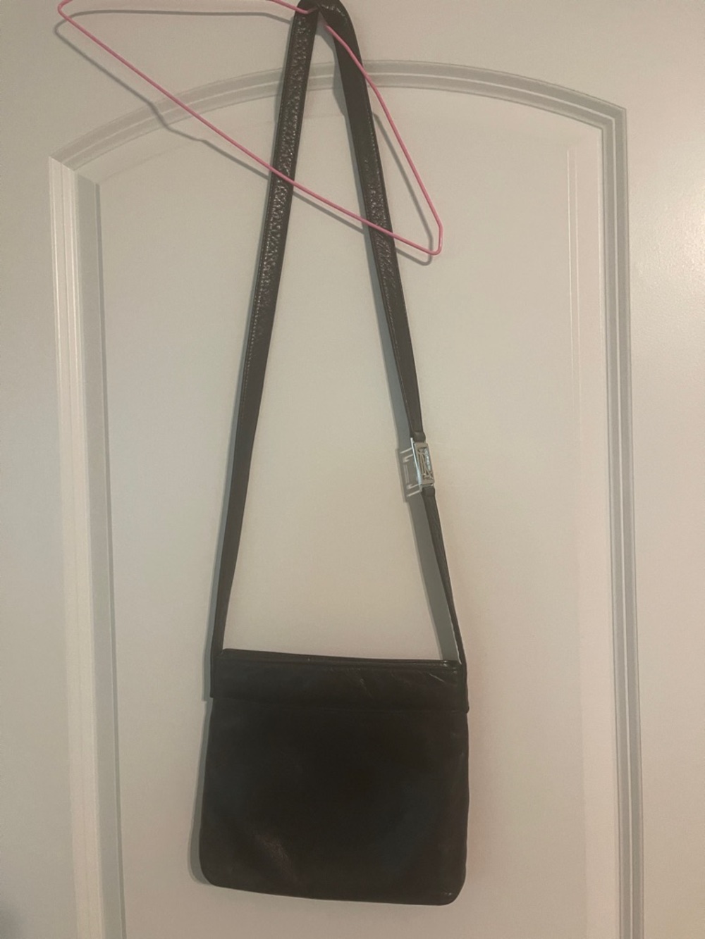 Ralph Lauren Black Leather Crossbody Bag Supple Leather